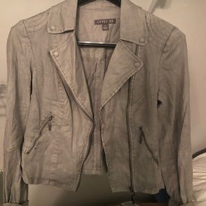 Gray Moto Jacket
